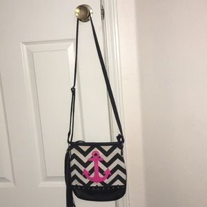 Striped purse